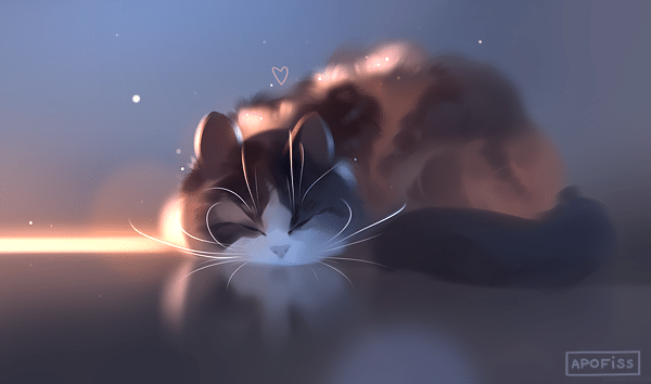 gambar kucing animasi