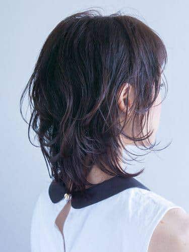 korea model rambut sebahu kekinian mullet shoulder length