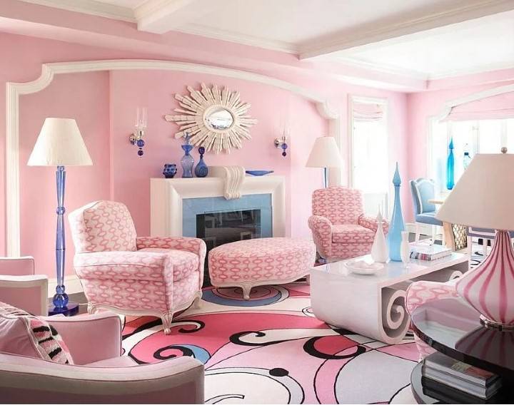 Warna Cat Rumah Bagian Dalam yang Elegan dan Mewah soft pink mosaicslab